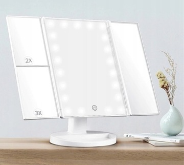 КОСМЕТИЧЕСКОЕ ЗЕРКАЛО СО СВЕТОДИОДНОЙ ПОДСВЕТКОЙ для макияжа