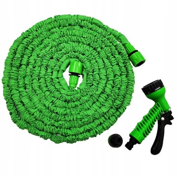 САДОВЫЙ ШЛАНГ 45м, ВЫДВИЖНОЙ, ГИБКИЙ + СОЕДИНИТЕЛИ + ПИСТОЛЕТ