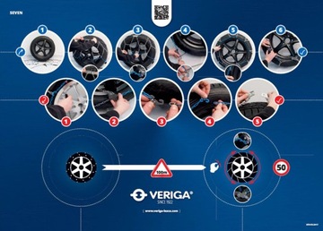 Цепи противоскольжения VERIGA SEVEN 7-100 KN100/7мм 205/45R18 155/70R19