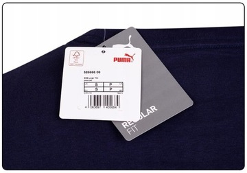 PUMA KOSZULKA MĘSKA T-SHIRT ESS LOGO TEE NAVY r.L