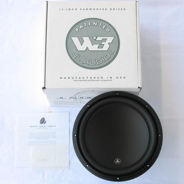 JL AUDIO 12W3v3-2 GŁĘBOKI, POTĘŻNY I I DYNAMICZNY BAS, IDEAŁ MADE IN USA