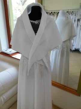 Свадебная шаль, палантин, накидка из белого флиса НОВИНКА