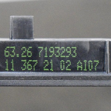 BMW 5 F10 SVĚTLO TABULKY SPZ 7193293 2.0 DIESEL 135KW 2011