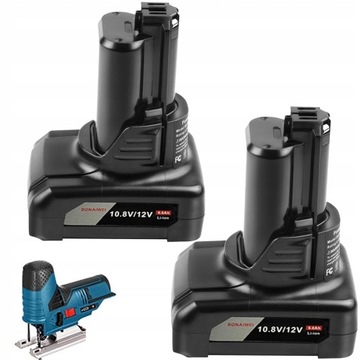 Профессиональный аккумулятор 2x для Bosch GBA 12 В 6,0 Ач