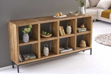 Invicta Regał IRON CRAFT naturalny mango 172cm x 94cm / 42376