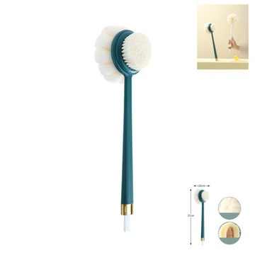 SZCZOTKA i GĄBKA DO KĄPIELI MYCIA PLECÓW - 2W1 37CM