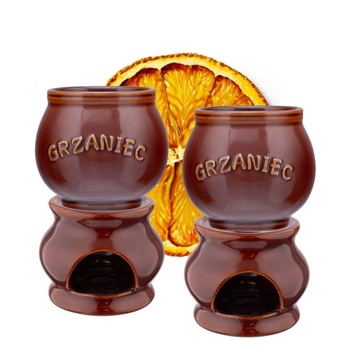 Kubki z podgrzewaczem ceramiczne do grzanego wina Altom Design 320ml 2osoby