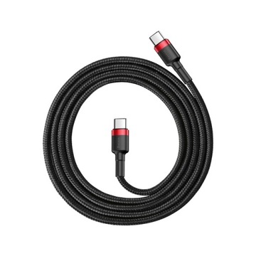 Кабель Baseus Cafule PD2.0 USB-C 60 Вт 1 м Черный