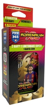 KARTY PANINI FIFA 365 ADRENALYN 2024 blister 36 kart 2 karty limitowane