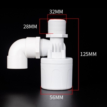 Pływający zawór kulowy Zawór zbiornika Gwint do przepłukiwania Wymień, oszczędzając 1-calową górę wewnętrzną