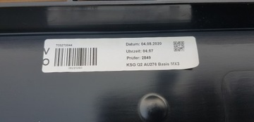 AUDI Q2 81A MASKA MŘÍŽKA 81A853651 NOVÝ ORIGINÁLNÍ