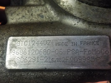 508 C4 C5 1.6 E-HDI 14R 111KM 9HL TURBÍNA TURBO 9686120680