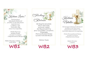Biblia prezent podraunek pamiątka I Komunia nadruk wklejka personalizowana