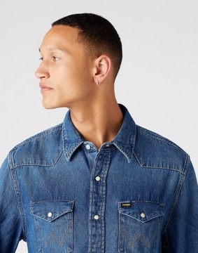 ДЖИНСОВАЯ РУБАШКА МУЖСКАЯ WRANGLER 27MW 1 ГОД 2XL