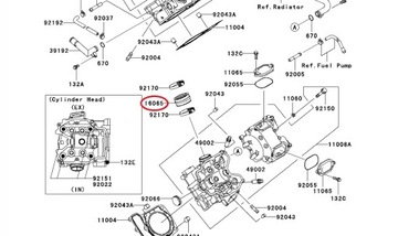 KRÓCIEC SSĄCY KAWASAKI KVF 750 650 BRUTE FORCE 05-07
