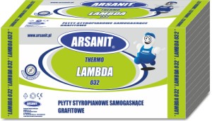Styropian Arsanit fasadowy grafitowy 032 m3 5cm