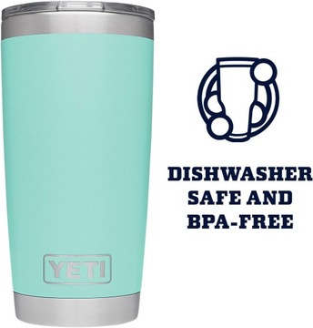 YETI Rambler Кружка из нержавеющей стали с вакуумной изоляцией на 20 унций и крышкой MagSlider