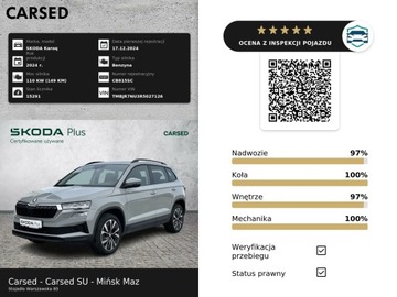 Skoda Karoq Crossover Facelifting 1.5 TSI ACT 150KM 2024 Skoda Karoq 1.5TSI 150KM Selection l Pakiet Winter, zdjęcie 39