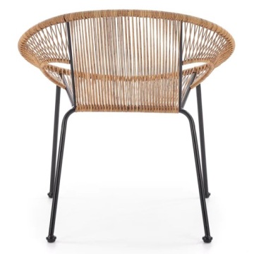 Стул в стиле бохо для гостиной BARI из натурального ротанга