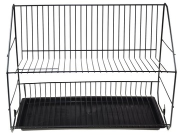 Посудосушилка, ДВУХУРОВНЕВАЯ ПОДВЕСНАЯ СУШИЛЬНАЯ СИСТЕМА - ЧЕРНАЯ
