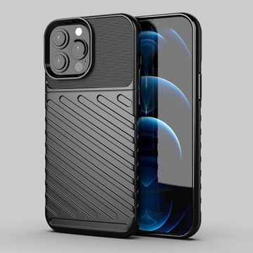 Thunder Case, гибкий бронированный чехол, чехол для iPhone 13 Pro Max, черный