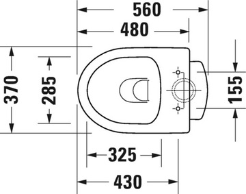 MISKA WC STOJĄCA RIMLESS BIAŁA DURAVIT NO.1