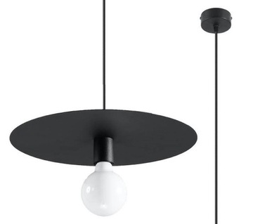 STYLOWA LAMPA WISZĄCA FLAVIO CZARNA SUFIT SOLLUX