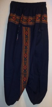 Spodnie alladyny szarawary indyjskie akryl ciepłe