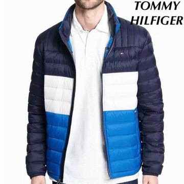 88 # TOMMY HILFIGER # MODNA ZIMOWA MĘSKA KURTKA S