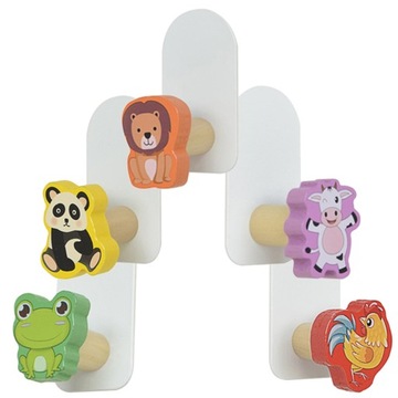 ДЕРЕВЯННЫЙ КАРТОННЫЙ КРЮЧОК ДЛЯ ДЕТЕЙ НАСТЕННАЯ ВЕШАЛКА