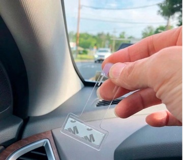 KLIPS UCHWYT NA BILET PARKINGOWY LEGITYMACJĘ INWALIDZKĄ AUTOSTRADOWY SZYBĘ