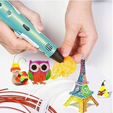 МИНИ-ПРИНТЕР 3D РУЧКА Детская 3D РУЧКА Magic + PLA НИТЬ 110 МЕТРОВ