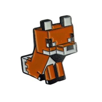 Przypinka Metalowa Minecraft Lisek Lis Game Fox