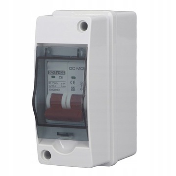 Wyłącznik automatyczny 2P 1000V DC 6A Wyłącznik