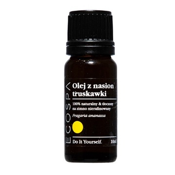 NATURALNY OLEJ Z NASION PESTEK TRUSKAWKI TWARZ CIAŁO WŁOSY 10 ML ECOSPA