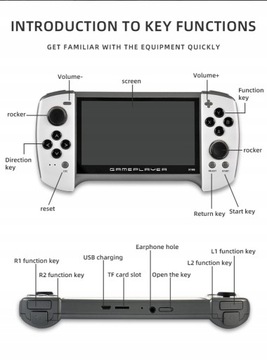 ПОРТАТИВНАЯ ИГРОВАЯ КОНСОЛЬ X18, 10 000 ИГР