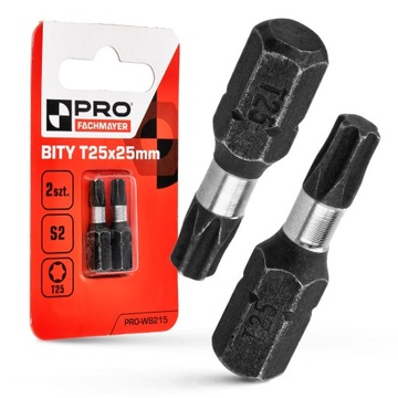 KOŃCÓWKI UDAROWE BIT UDAROWY BITY DO WKRĘTARKI MOCNE TX25 25 MM