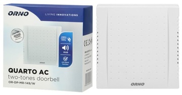 DZWONEK PRZEWODOWY DO DRZWI 230V BIM-BAM QUARTO