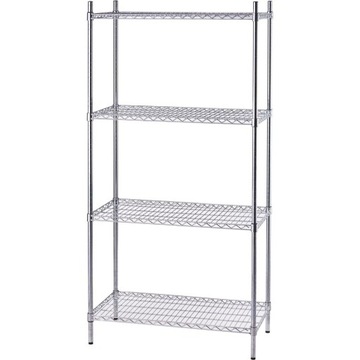 REGAŁ 4-PÓŁKOWY CHROMOWANY 908x610x1800 STALGAST 681093