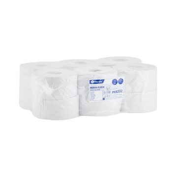 PAPIER TOALETOWY JUMBO BIAŁY 220M 12 SZT MERIDA