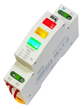Kontrolka 3 faz sygnalizacyjna lampka led 1p 32893