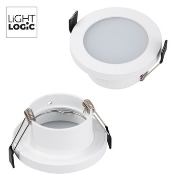 Oprawa oczko halogen LED IP44 łazienka białe