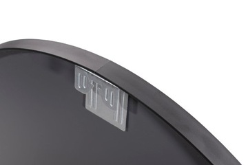 КРУГЛОЕ НАСТЕННОЕ ЗЕРКАЛО, РАМКА ЛОФТ, ЧЕРНОЕ, 70 см