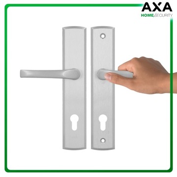 Aluminiowa klamka do drzwi zewnętrznych INOX 92 mm AXA Home Security