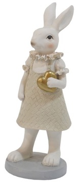 KRÓLIK ZAJĄC CERAMICZNY FIGURKA WIELKANOCNA