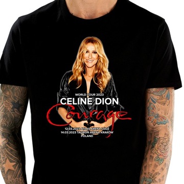 CELINE DION COURAGE TOUR 2023 KOSZULKA MĘSKA L