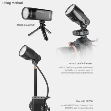 Godox H200R 200 Вт Кольцевая вспышка с