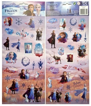 NAKLEJKI KRAINA LODU FROZEN 50 SZTUK ZESTAW NAKLEJEK
