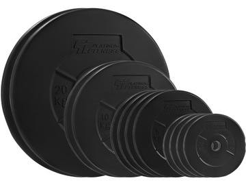 НАБОР ВЕСОВ PLATINUM FITNESS 90 КГ БИТУМ ВЕСОВАЯ НАГРУЗКА 29 ММ