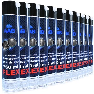 11x AABCOOLING SPRĘŻONE-POWIETRZE 750ml RURKA-60cm